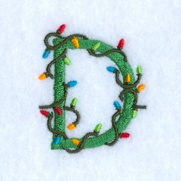 Picture of Christmas Light D Machine Embroidery Design