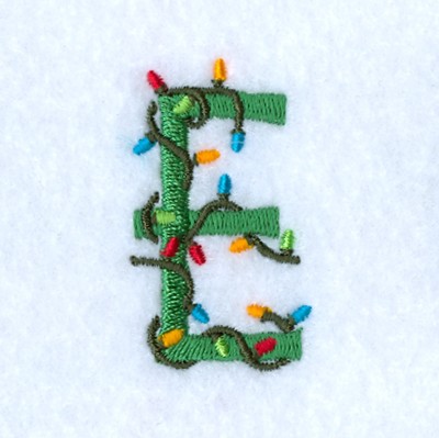 Christmas Light E Machine Embroidery Design
