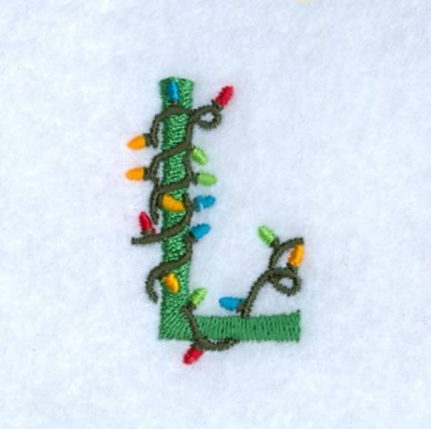 Picture of Christmas Light L Machine Embroidery Design