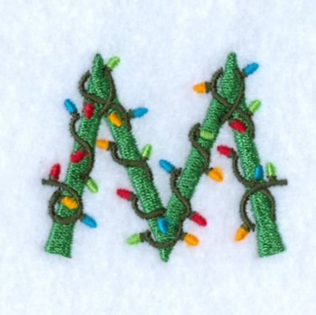 Picture of Christmas Light M Machine Embroidery Design