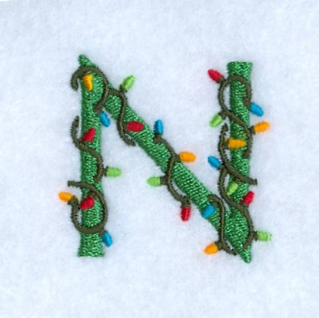Picture of Christmas Light N Machine Embroidery Design