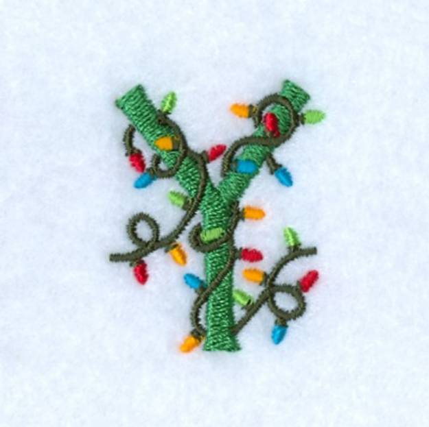 Picture of Christmas Light Y Machine Embroidery Design