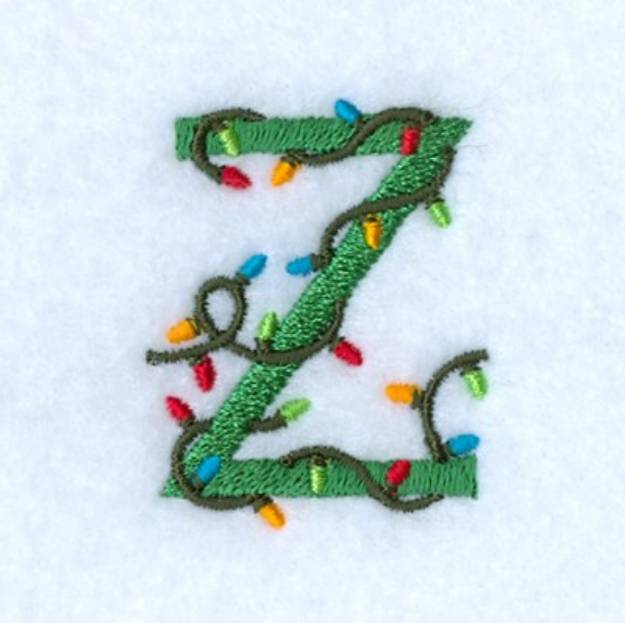 Picture of Christmas Light Z Machine Embroidery Design