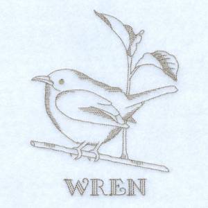 Picture of Wren Machine Embroidery Design