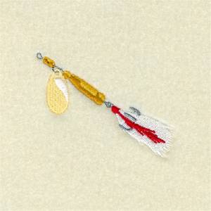 Picture of Spinner Lure 2 Machine Embroidery Design