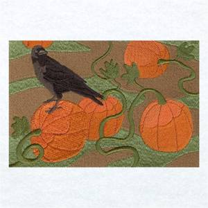 Picture of Fall Barn Panel 7 Machine Embroidery Design