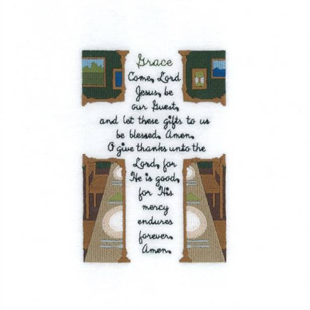 Picture of Grace Prayers Machine Embroidery Design