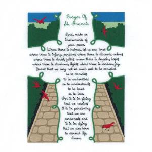 Picture of Prayer Of St Francis Machine Embroidery Design