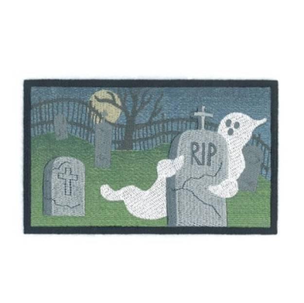 Picture of Graveyard Organza Machine Embroidery Design