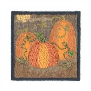 Picture of Pumpkin Patch Organza Machine Embroidery Design