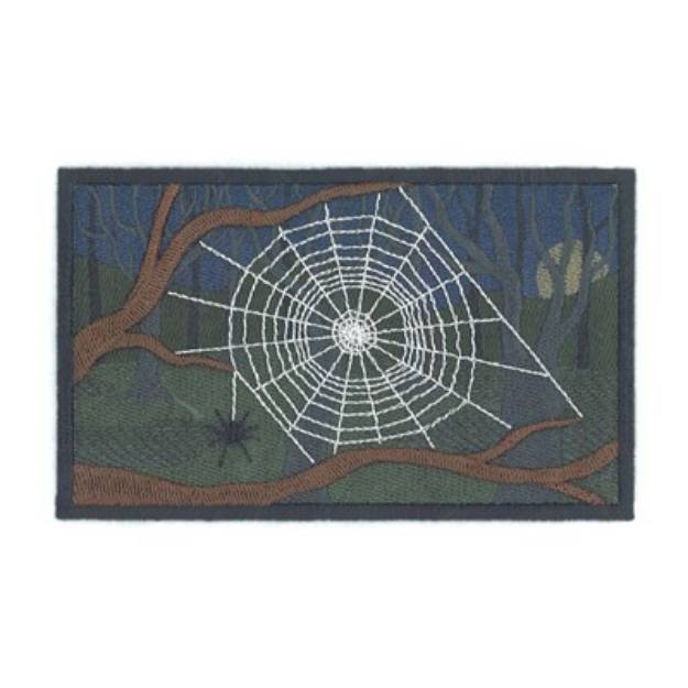 Picture of Spider Web Organza Machine Embroidery Design