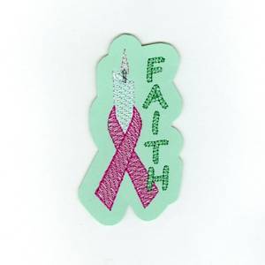 Picture of Breast Cancer Faith Machine Embroidery Design