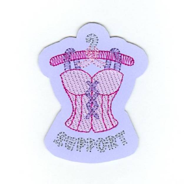 Picture of Breast Cancer Support Machine Embroidery Design