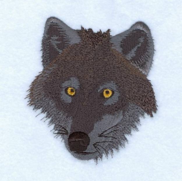 Picture of Black Wolf Machine Embroidery Design
