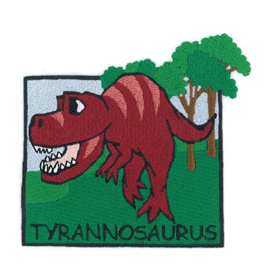 Tyrannosaurus Square Machine Embroidery Design