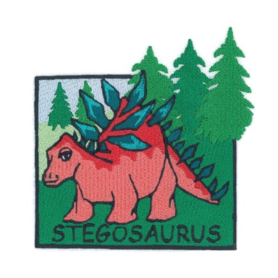 Stegosaurus Square Machine Embroidery Design