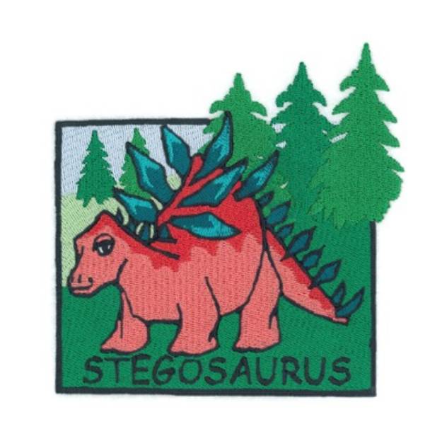 Picture of Stegosaurus Square Machine Embroidery Design