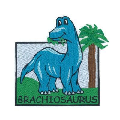 Brachiosaurus Square Machine Embroidery Design
