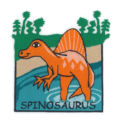 Spinosaurus Square Machine Embroidery Design