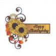 Picture of Sunflower Thanksgiving Machine Embroidery Design