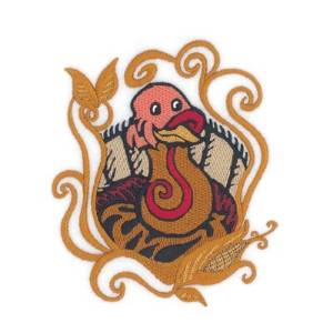Picture of Thanksgiving  Turkey Machine Embroidery Design