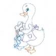 Picture of Duck Washing Clothes Machine Embroidery Design