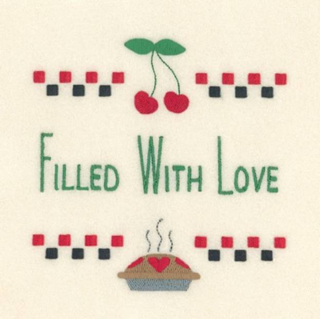 Picture of Filled With Love Machine Embroidery Design