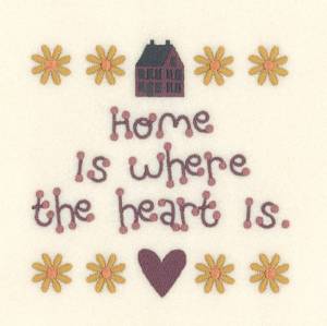 Picture of Heart Home Machine Embroidery Design