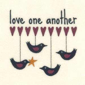 Picture of Love One Another Machine Embroidery Design