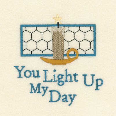 Light Up My Day Machine Embroidery Design
