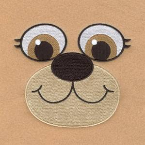 Picture of Bear Robe Face Machine Embroidery Design