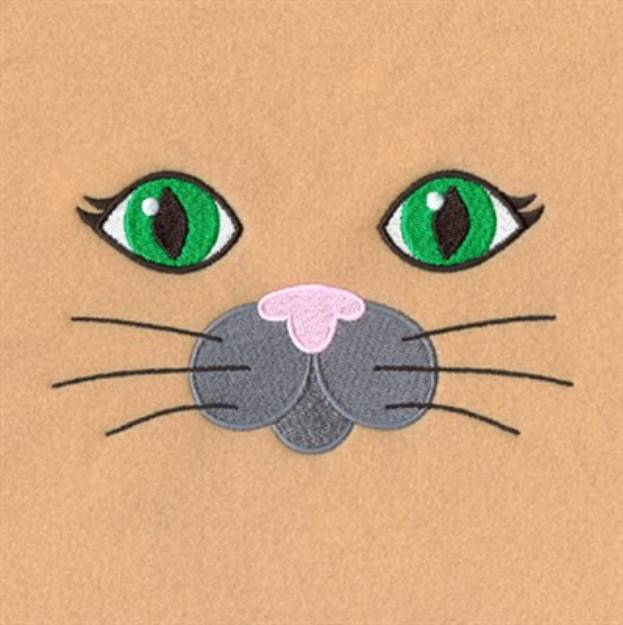 Picture of Cat Robe Face Machine Embroidery Design