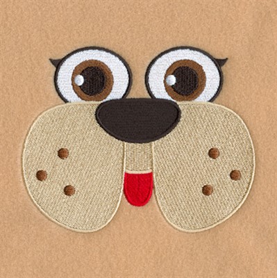 Dog Robe Face Machine Embroidery Design