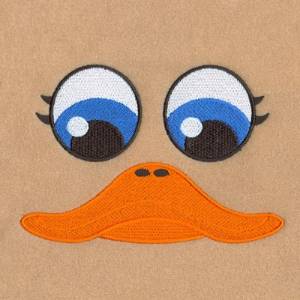 Picture of Duck Robe Face Machine Embroidery Design