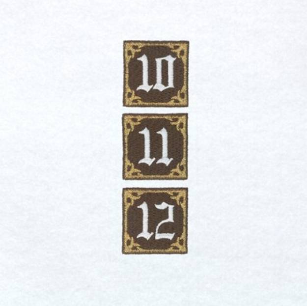 Picture of Advent 10 11 12 Machine Embroidery Design