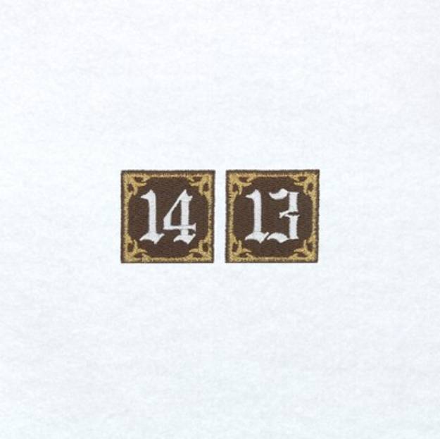 Picture of Advent 13 14 Machine Embroidery Design