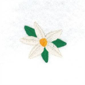 Picture of Table Runner White Poinsettia Machine Embroidery Design