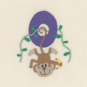 Picture of Monkey O Machine Embroidery Design
