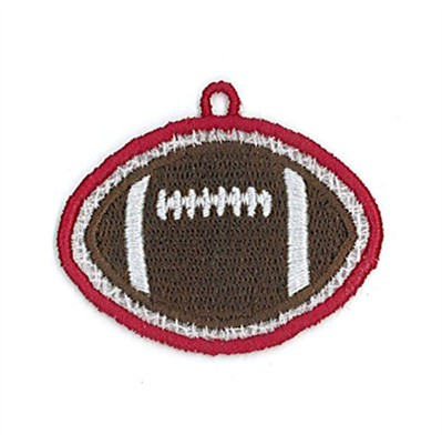 Football Charm Machine Embroidery Design
