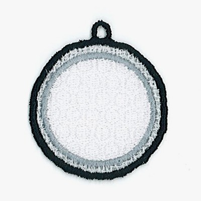Golf Ball Charm Machine Embroidery Design