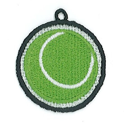Tennis Ball Charm Machine Embroidery Design