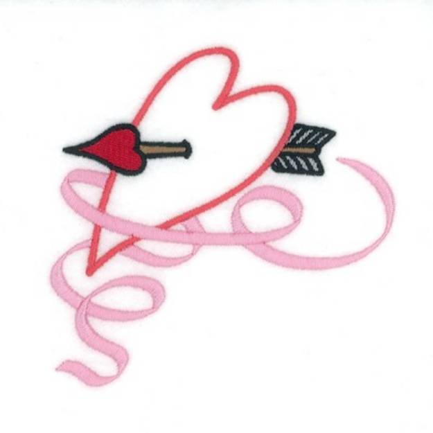 Picture of Cupids Arrow Machine Embroidery Design