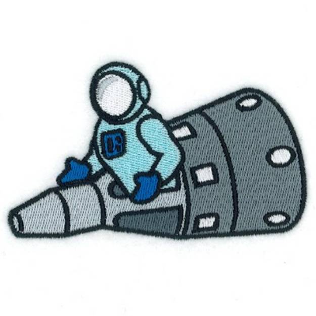 Picture of Space Capsule Machine Embroidery Design
