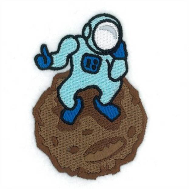 Picture of Stranded On Asteroid Machine Embroidery Design