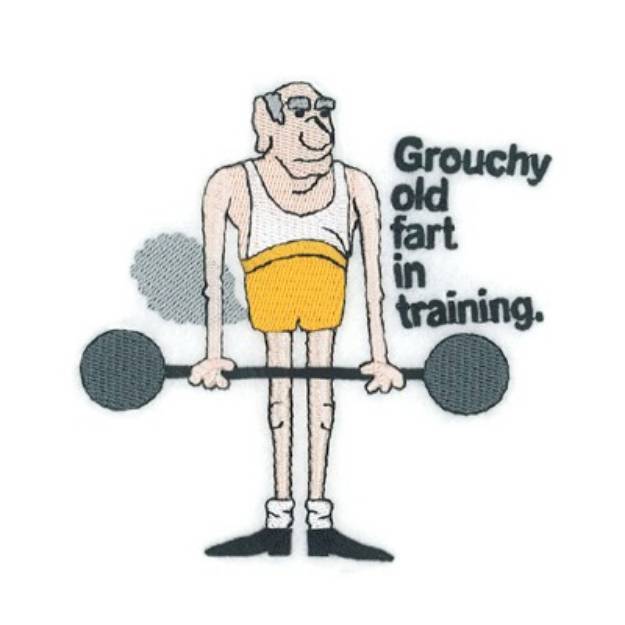 Picture of Grouchy Old Fart Machine Embroidery Design