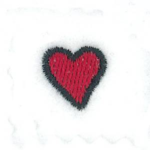 Picture of Hearts Font Heart Accent Machine Embroidery Design