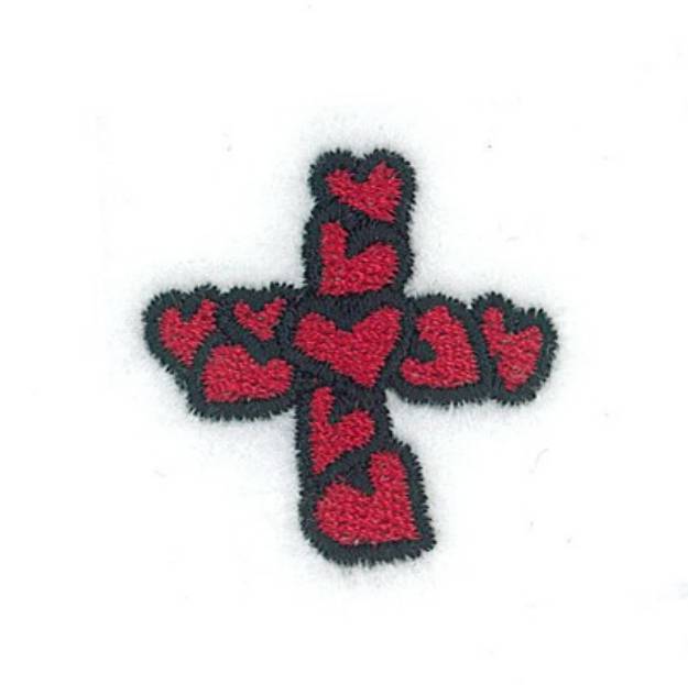 Picture of Hearts Font Plus Accent Machine Embroidery Design
