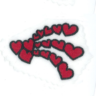 Hearts Font Shooting Heart Machine Embroidery Design