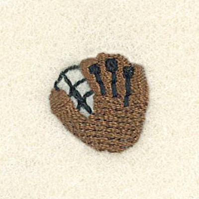 Mini Baseball or Softball Glove Machine Embroidery Design