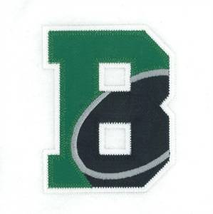 Picture of B Hockey Applique Machine Embroidery Design